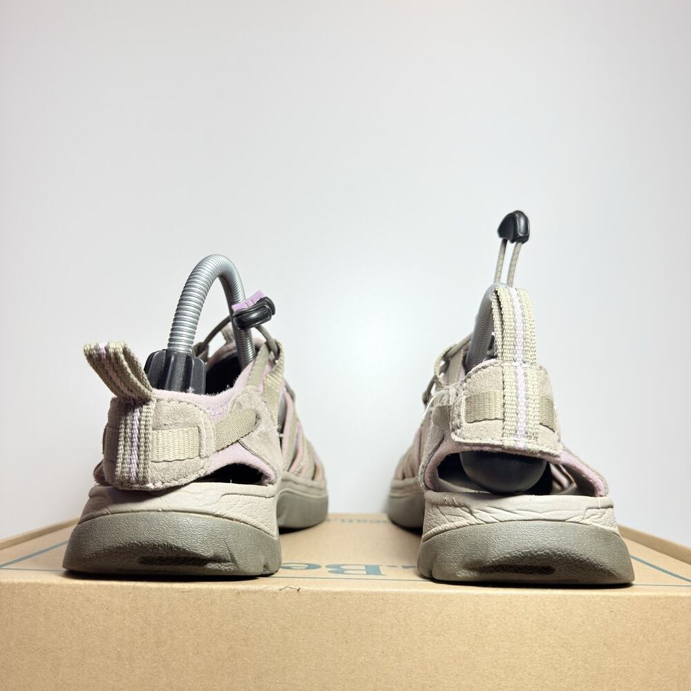 KEEN Whisper Womens 10 Hiking Sandals Taupe Pink Waterproof Sport Water Shoes - Picture 4 of 9